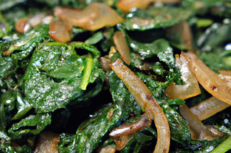 Sauteed Spinach and Onion Side
