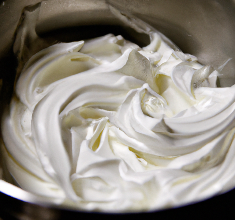 Homemade Orange Flavored Whipped Cream
